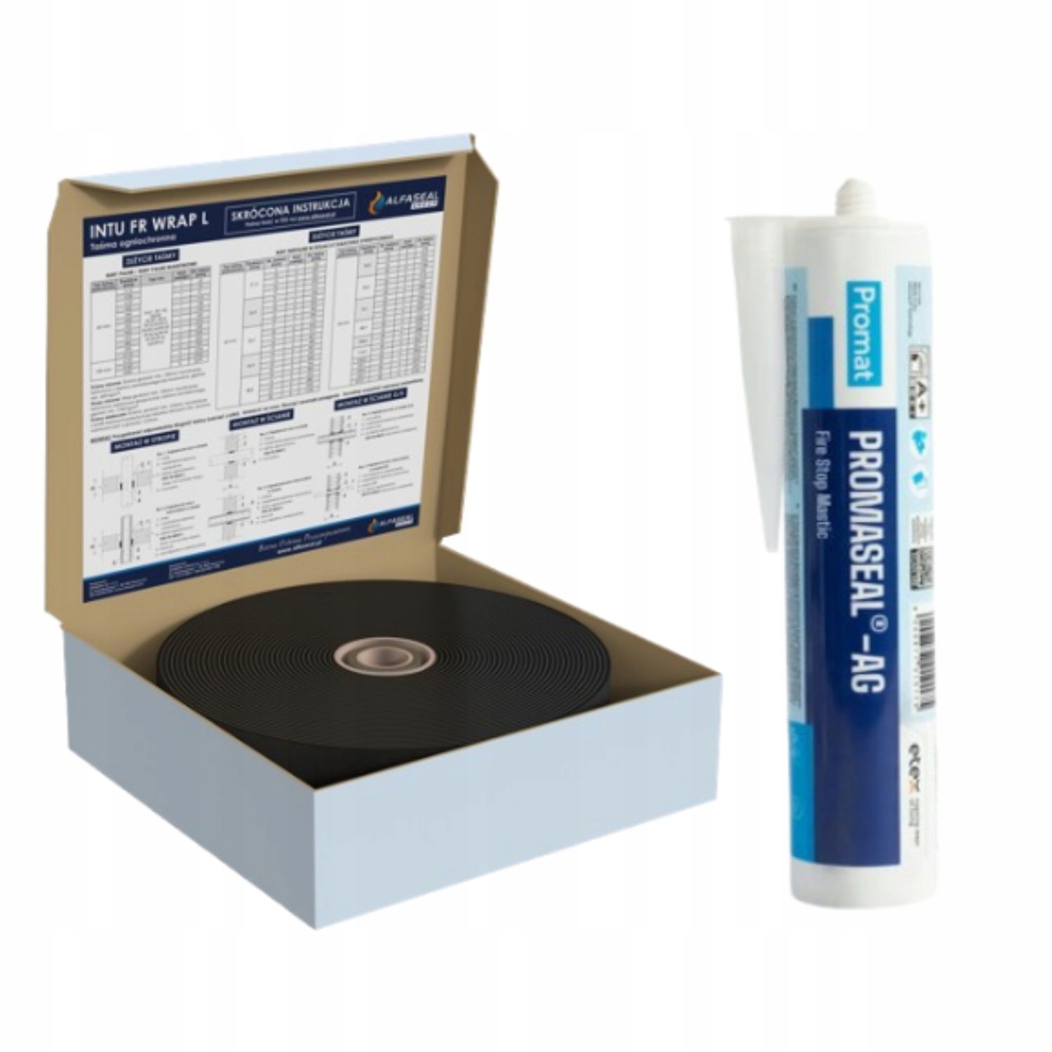Ohňovzdorná Hmota 310 ML Promaseal Ag Páska 100 MM 25 M Alfaseal
