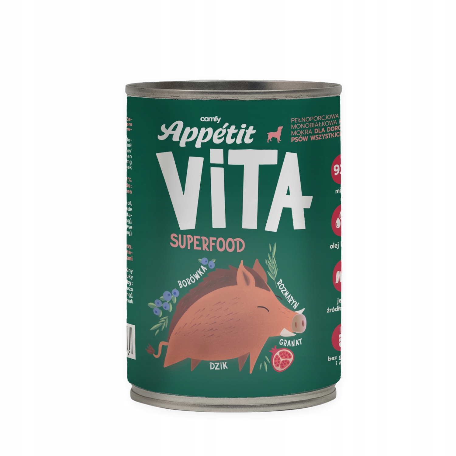 Comfy Appetit Vlhké krmivo pro psy monoproteinové Vita Divočák 6x400g