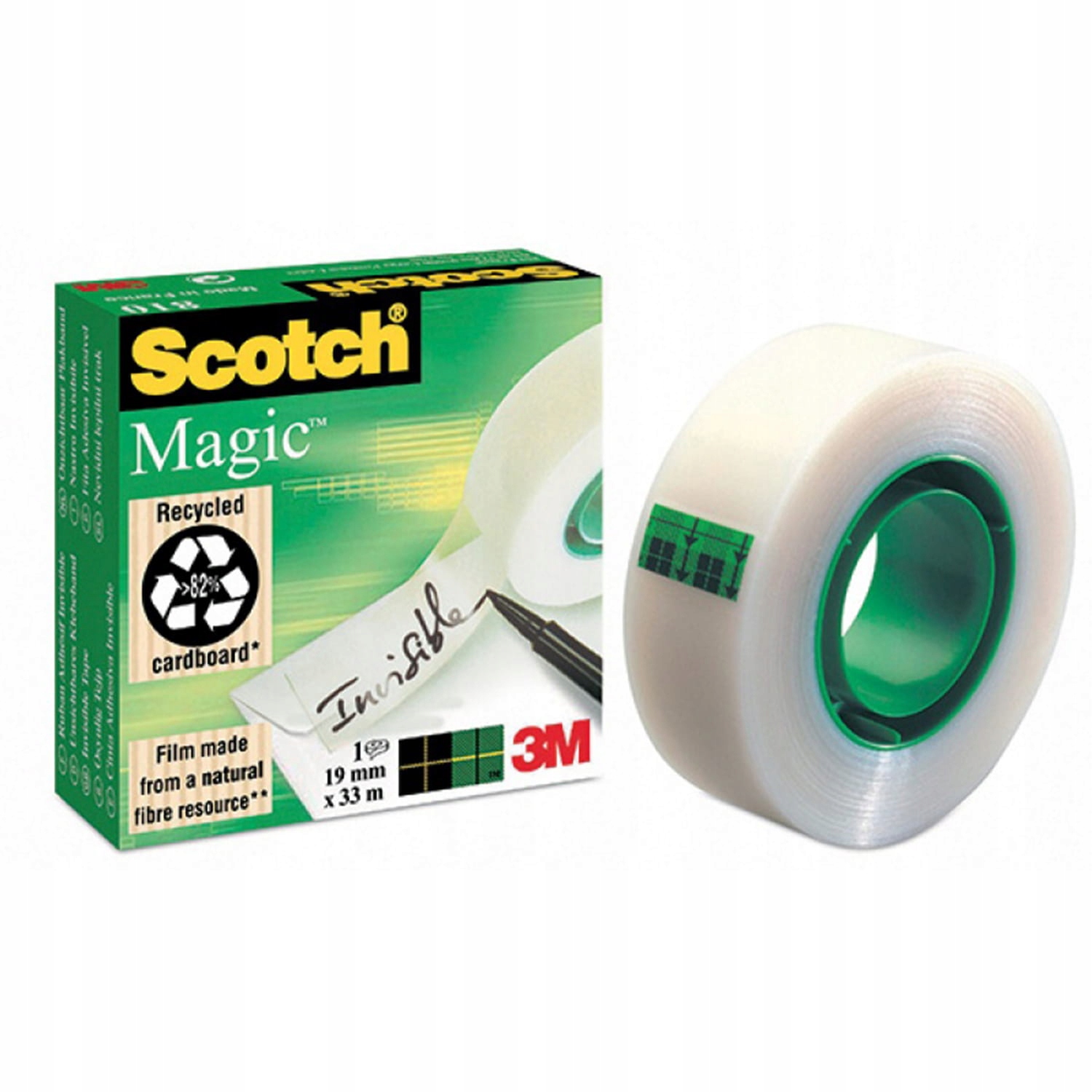 

Taśma Scotch 810 Magic 19mmx10m Pudełko 3m