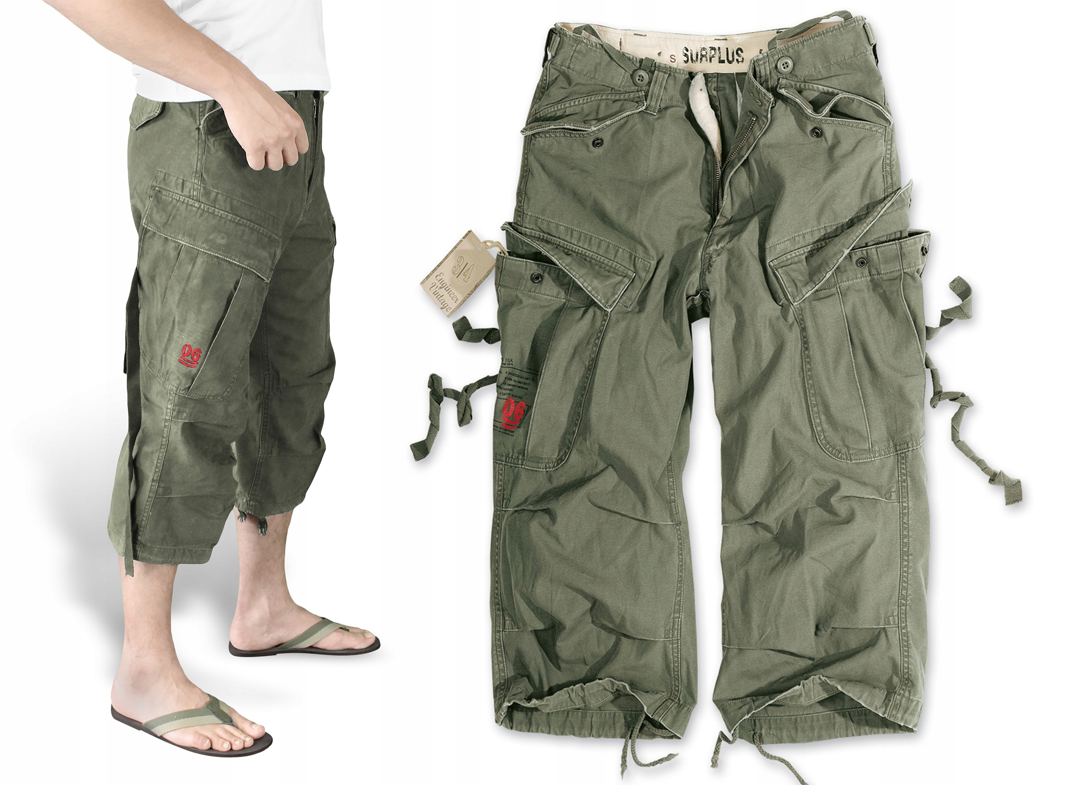 

Spodenki 3/4 M65 Enginner Bojówki Surplus Asg XXL