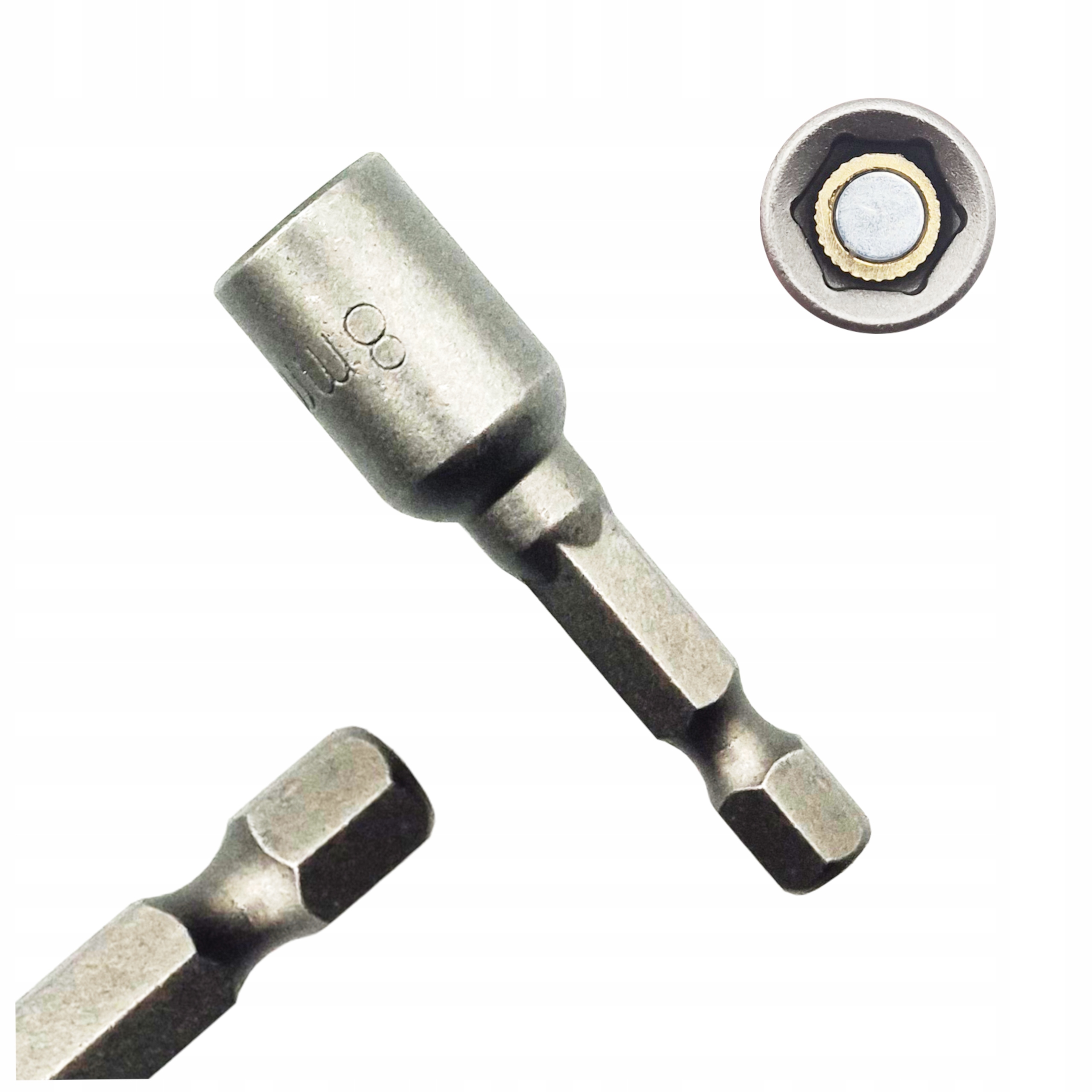 Kluczyk magnetyczny 8mm 8x48 CrV Verkatto VR-3846 nasadka 1/4 do wkrętarki