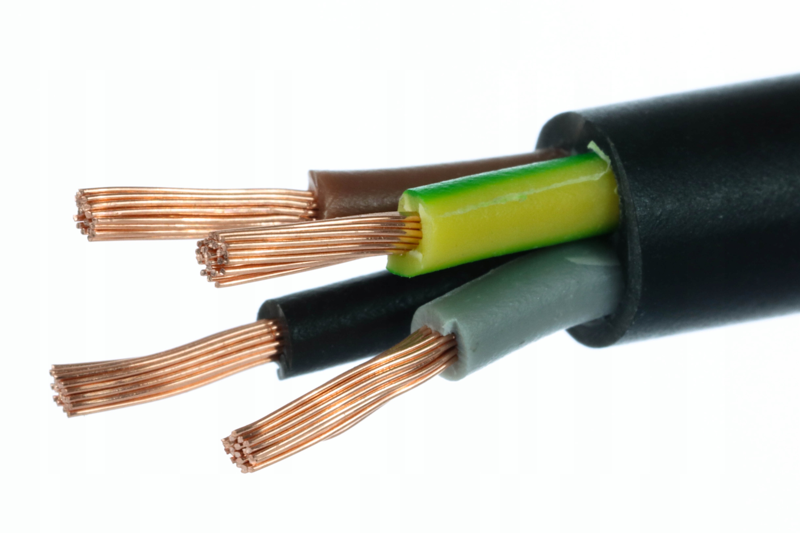 

Kabel elektryczny 4-żyłowy czarny OWY4x1,5 10m