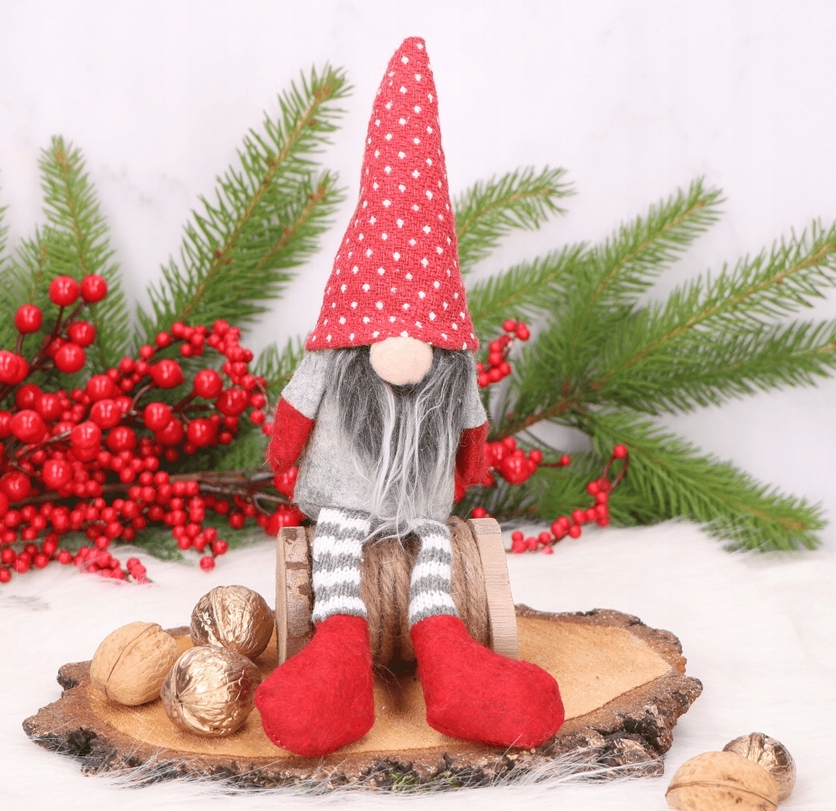 SKRZAT KRASNAL Z DŁUGIMI NOGAMI MIKOŁAJ GNOM PLUSZ Marka Yes Home