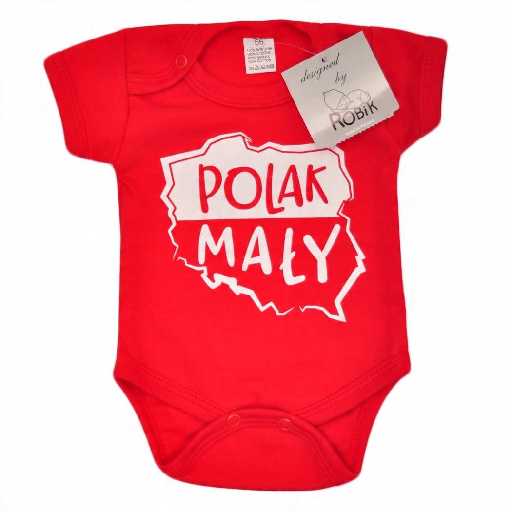 

Body patriotyczne Polak Mały krótki rękaw r.92