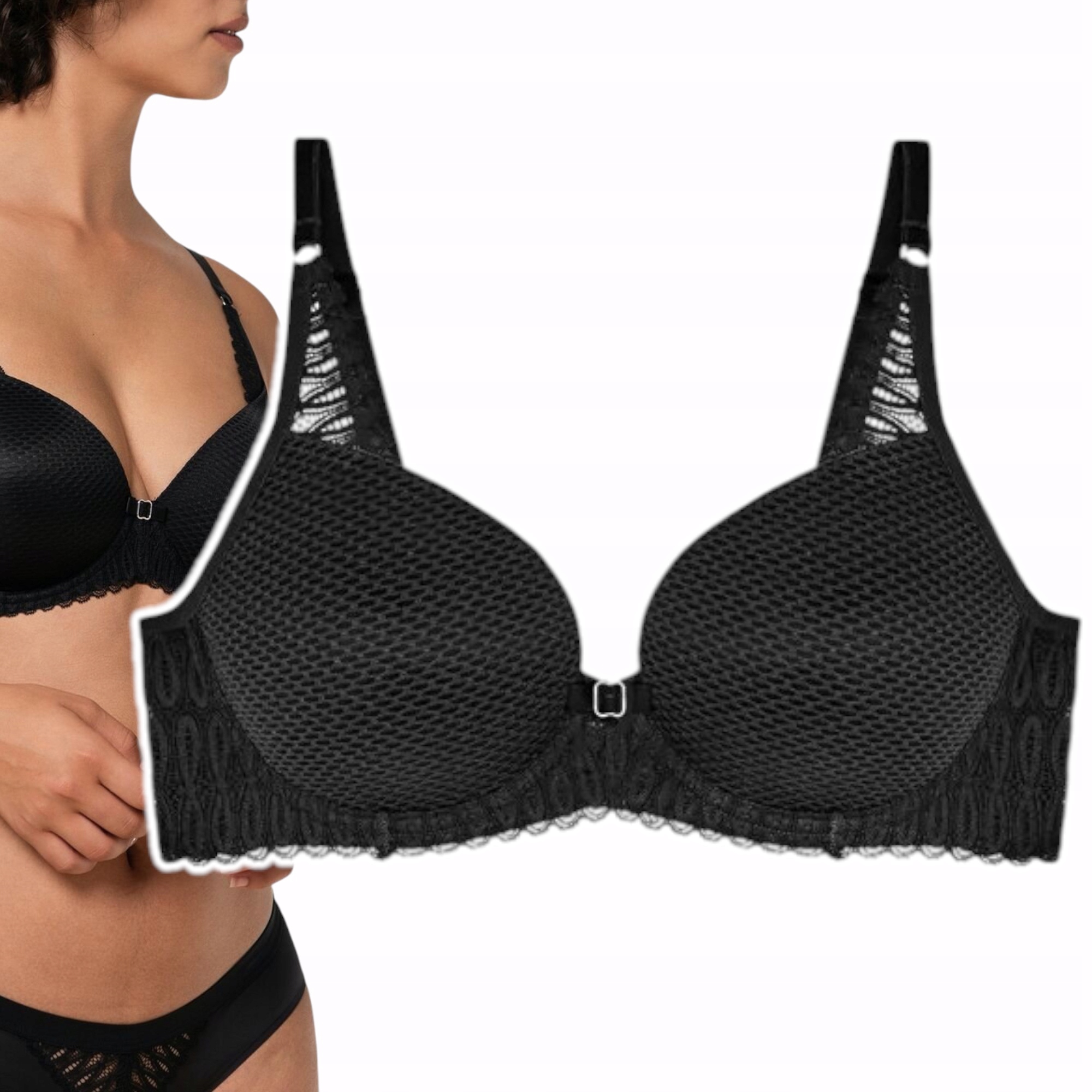 Podprsenka Triumph Aura Spotlight Whp Černá 75 C Vyztužená Podprsenka