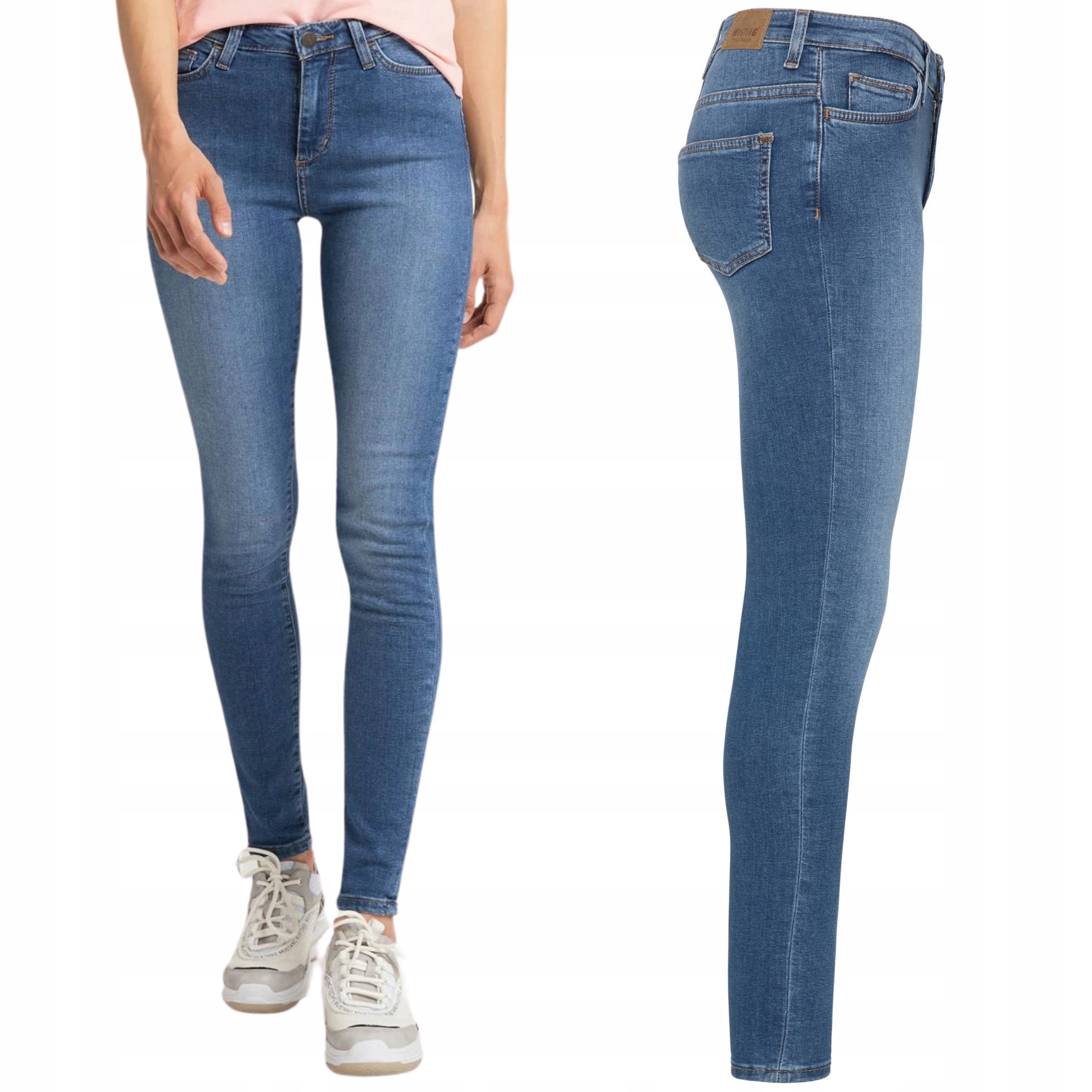 Mustang kalhoty High West modré džíny Zoe Skinny W27 L30