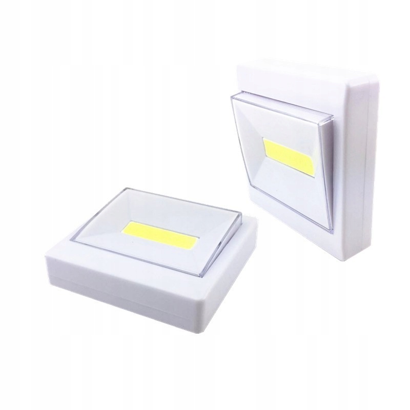 LAMPKA LAMPA SAMOPRZYLEPNA ŚCIENNA LED WŁĄCZNIK NA BATERIE MAGNES