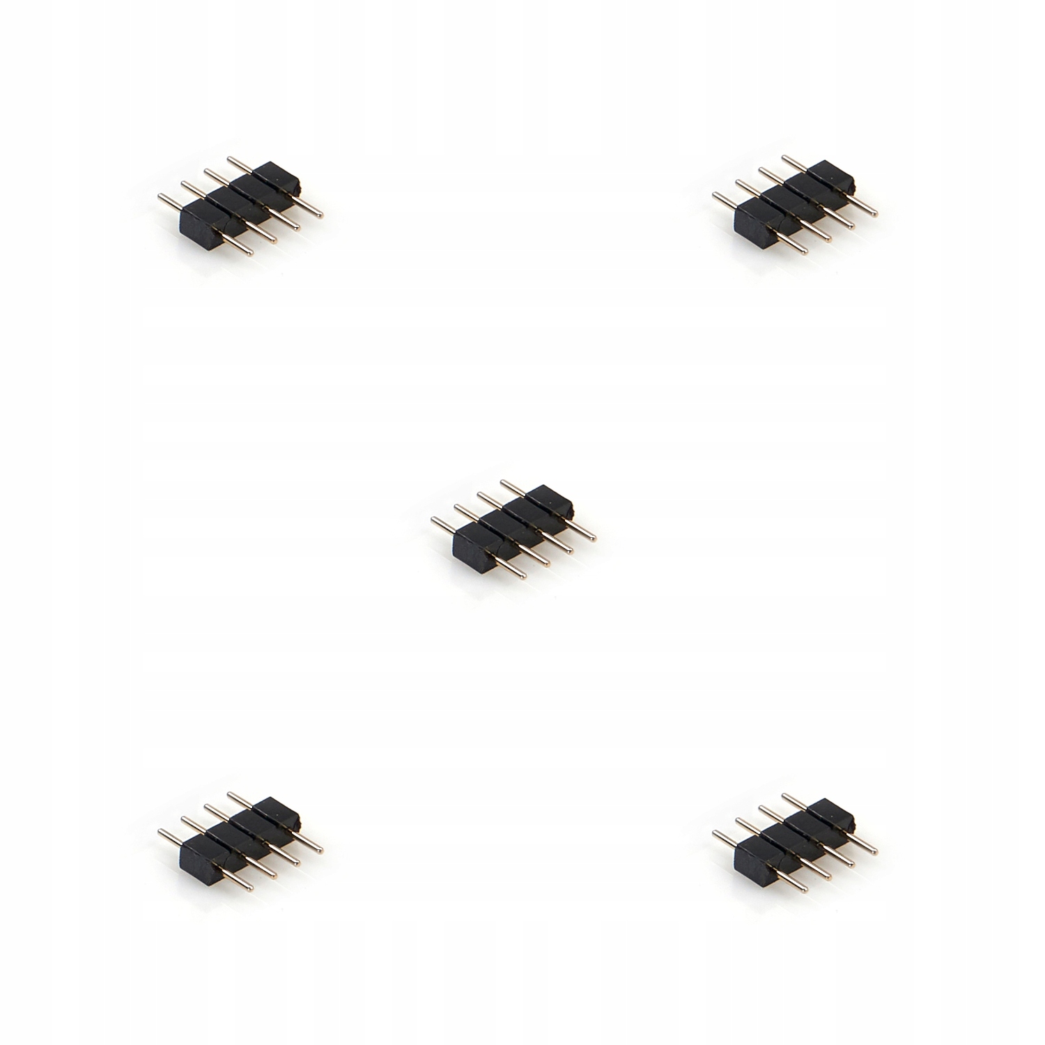 KOMPLET ZŁĄCZKA CN-15: TAŚMA LED 10MM RGB 5 Szt