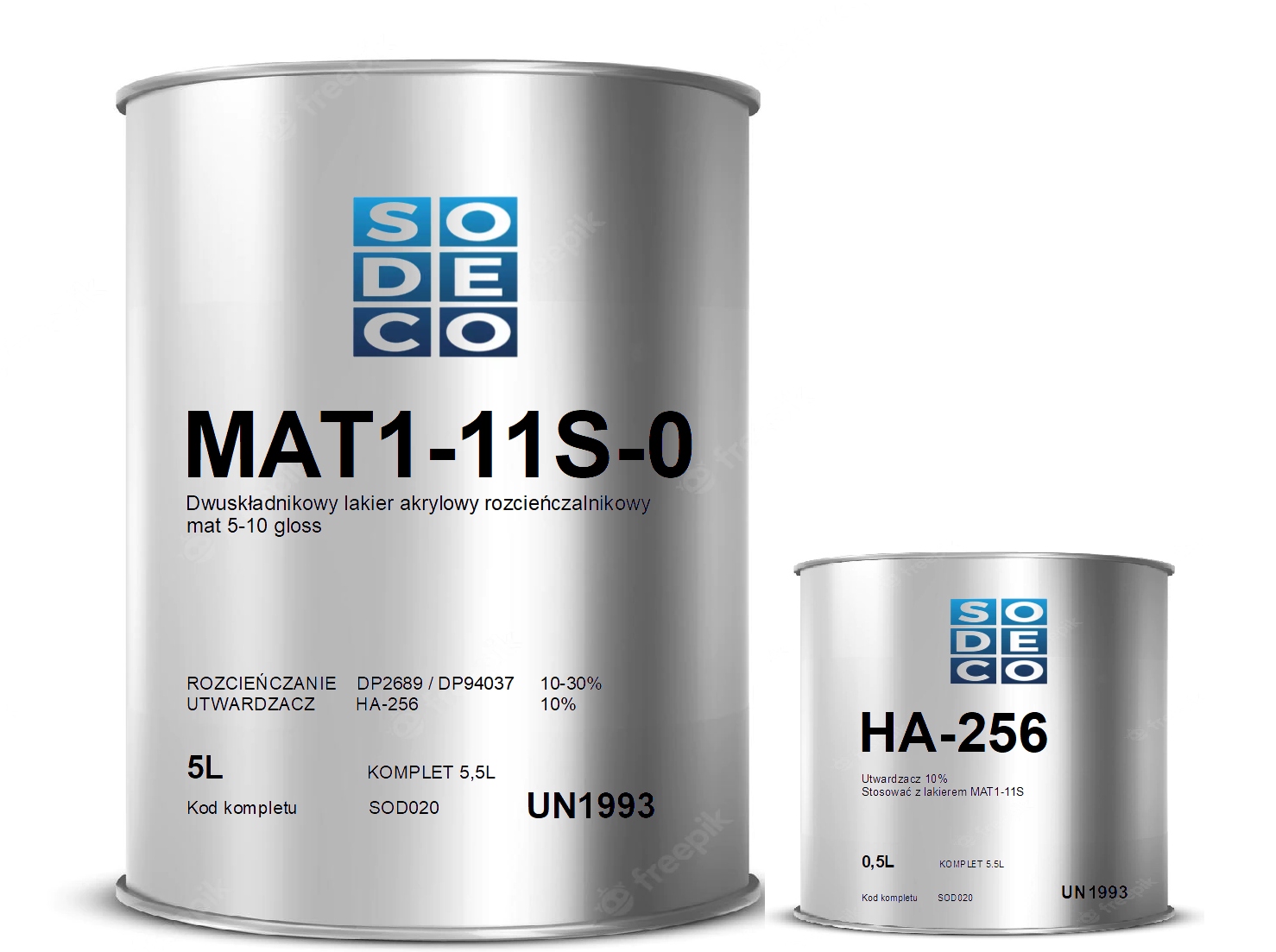 Lakier 2k do schodów, parkietu Matowy Sodeco 5.5L zestaw lakier+ utwardzacz