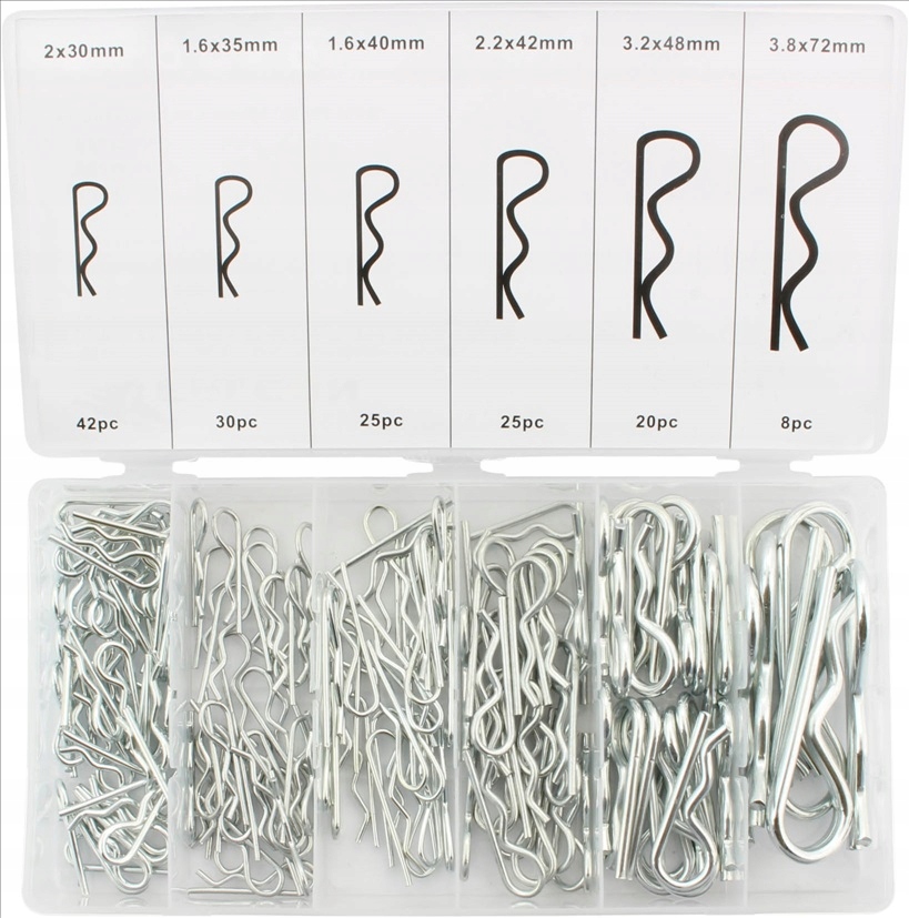 

Zestaw Zawleczek Sprężynowych 1.6-3.8mm 150 Sztuk