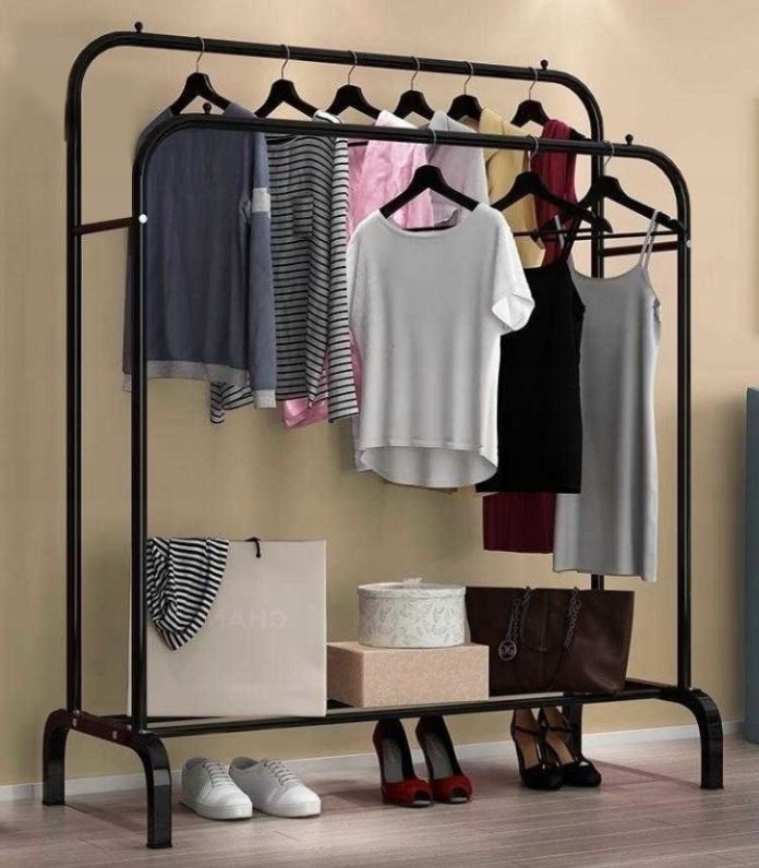 WIESZAK STOJĄCY NA UBRANIA BUTY PODWÓJNY STOJAK LOFT METALOWY CZARNY DUŻY Kod producenta WIESZAK STOJĄCY NA UBRANIA BUTY PODWÓJNY