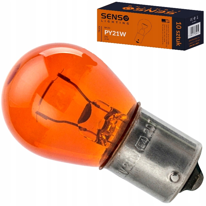 

Żarówki Senso PY21W 24V Pomarańczowa