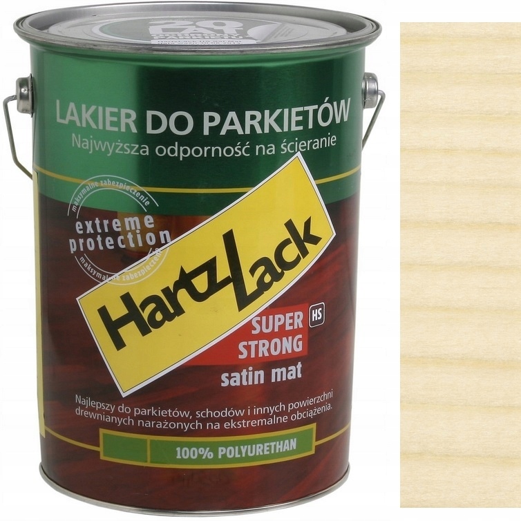 Hartzlack Hs Strong Lakier Do Parkietu Mocny Odporny Satin Mat 3L