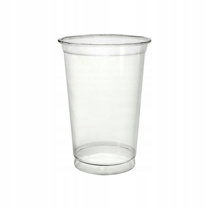 

Przezroczyste kubki plastikowe 400ml 50szt