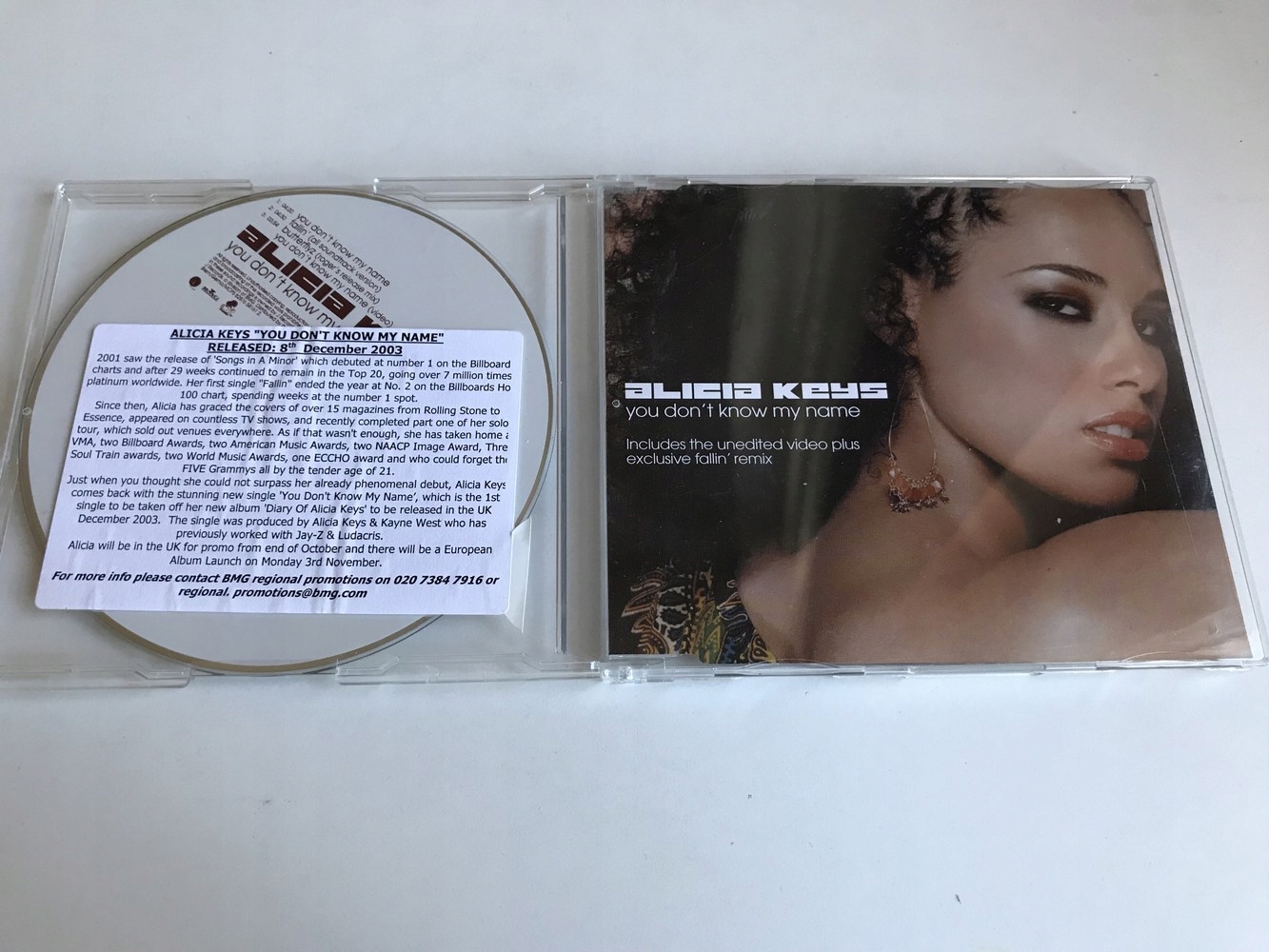 CD Alicia Keys You don't know my name STAN 6-/6