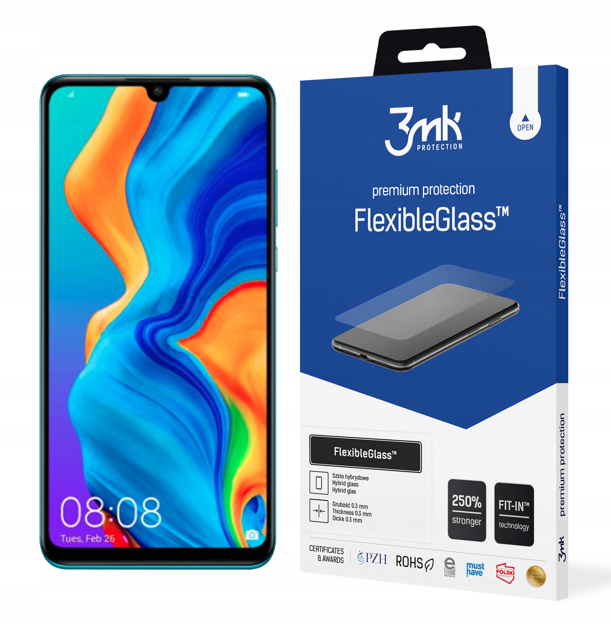 

3MK Szkło FlexibleGlass do Huawei P30 Lite
