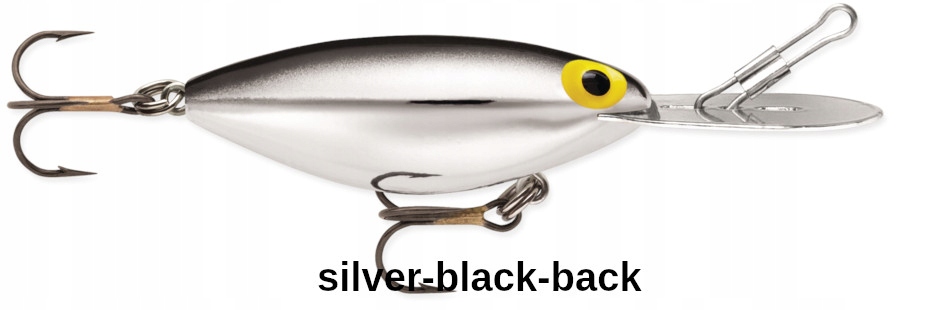 Wobler Storm Hot'n Tot 6cm 10g 2-6m Metallic SilverBlack Back