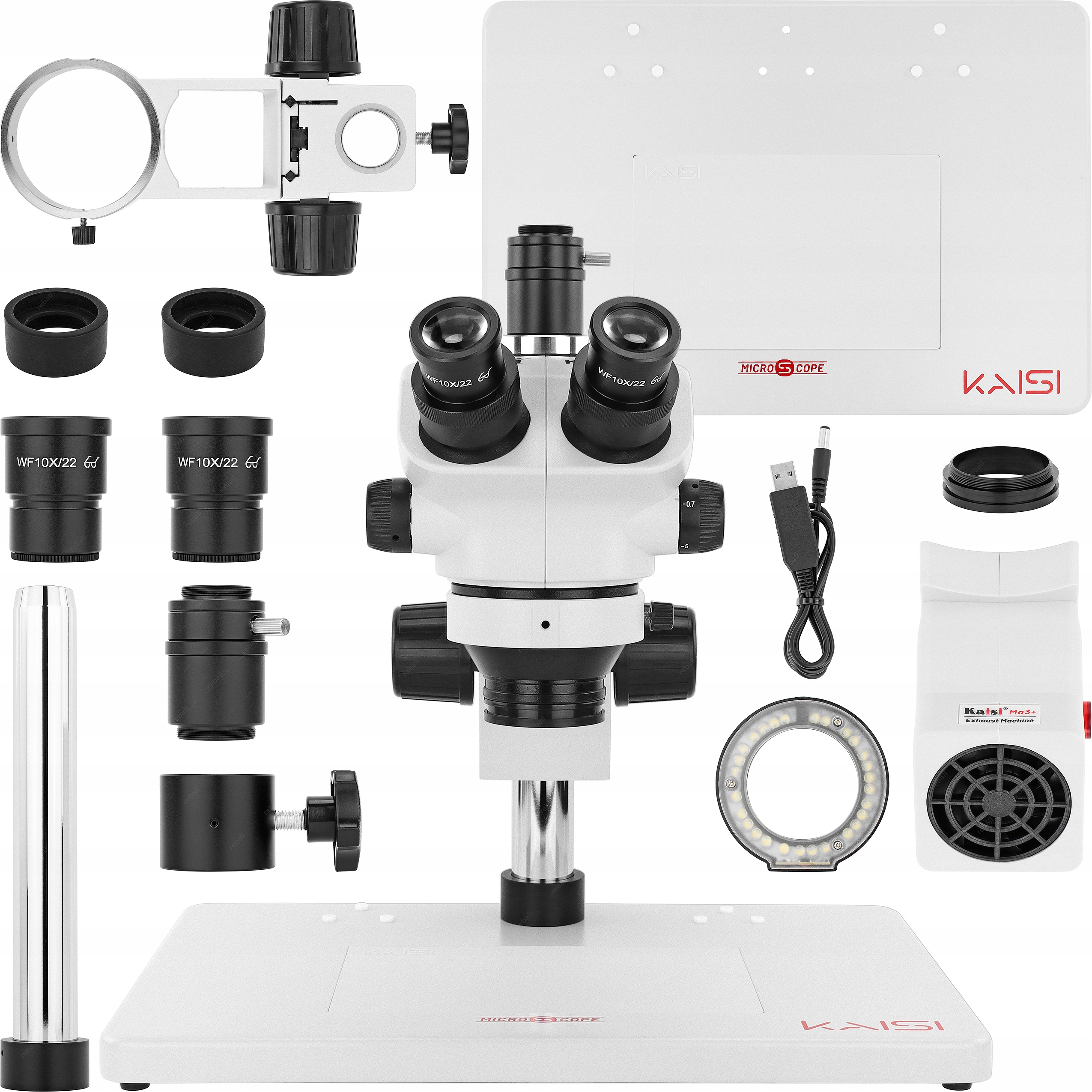 Trinokulární Stereoskopický Mikroskop Kaisi K-37050 Pro Odsávání Par