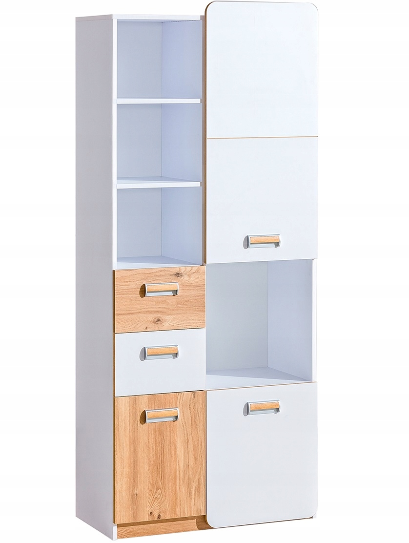 

meble regał duży zamykany z szufladami Lorento 07