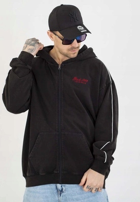 Mikina Prosto S kapucí Team, sepraná černá