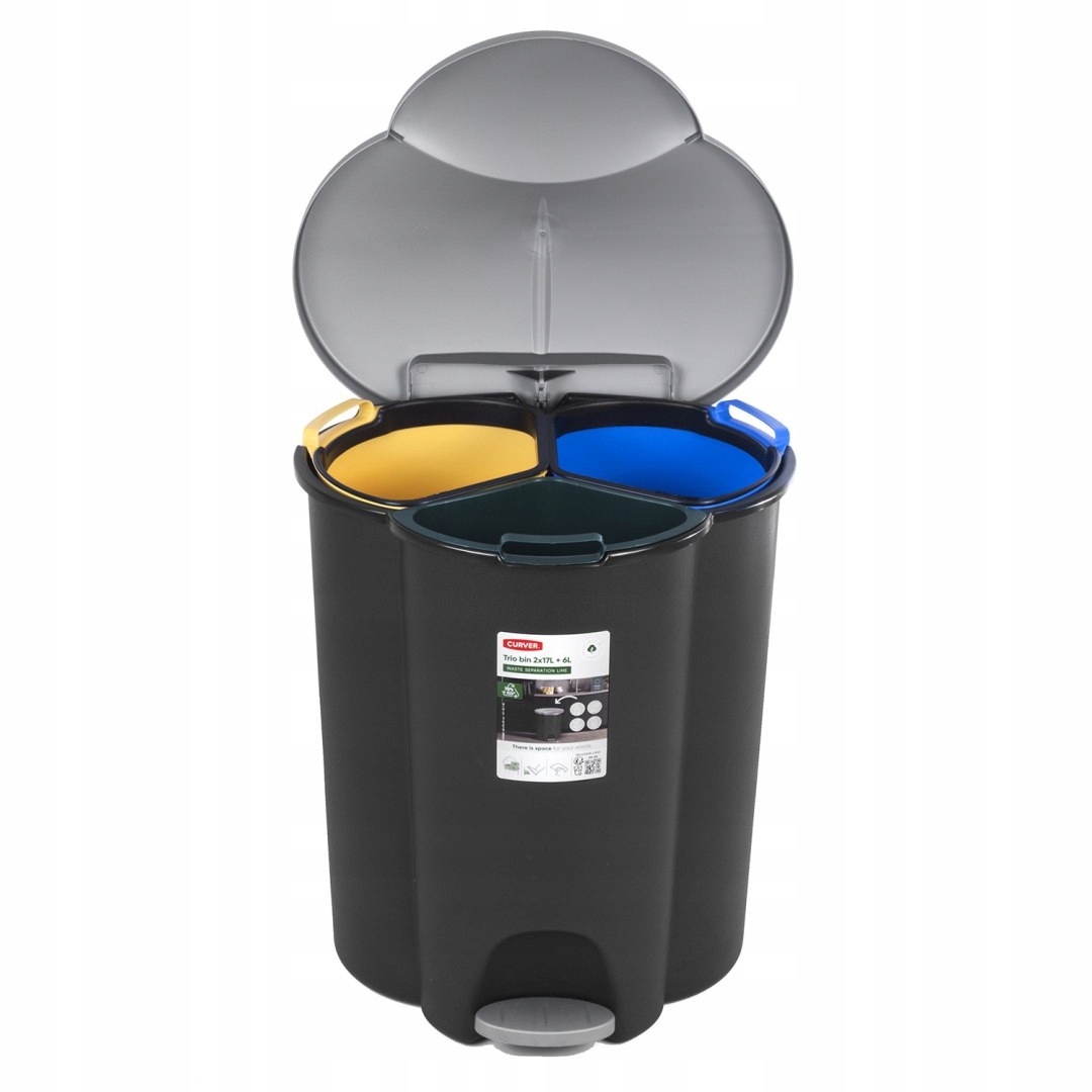 Levně Koš na tříděný odpad Curver Trio 40L V2