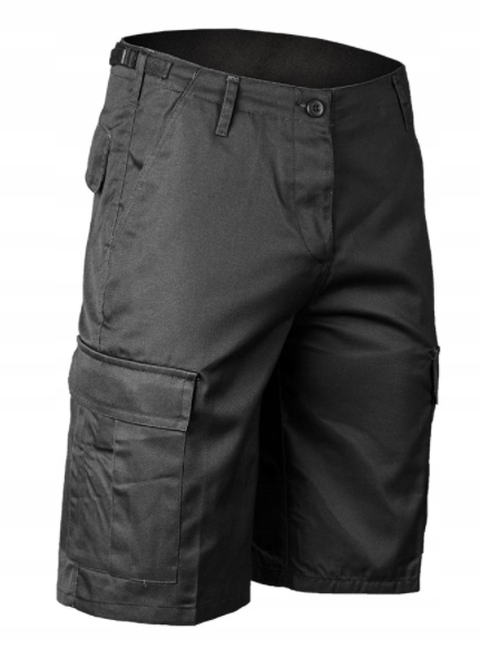 SPODNIE KRÓTKIE SPODENKI BOJÓWKI MĘSKIE CZARNE XXL