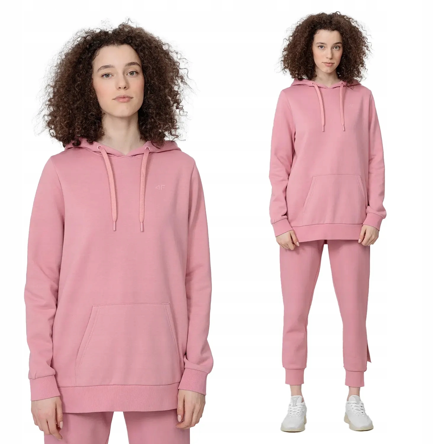 BLUZA DAMSKA 4F SPORTOWA Z KAPTUREM BAWEŁNIANA SS23F372 Marka 4F