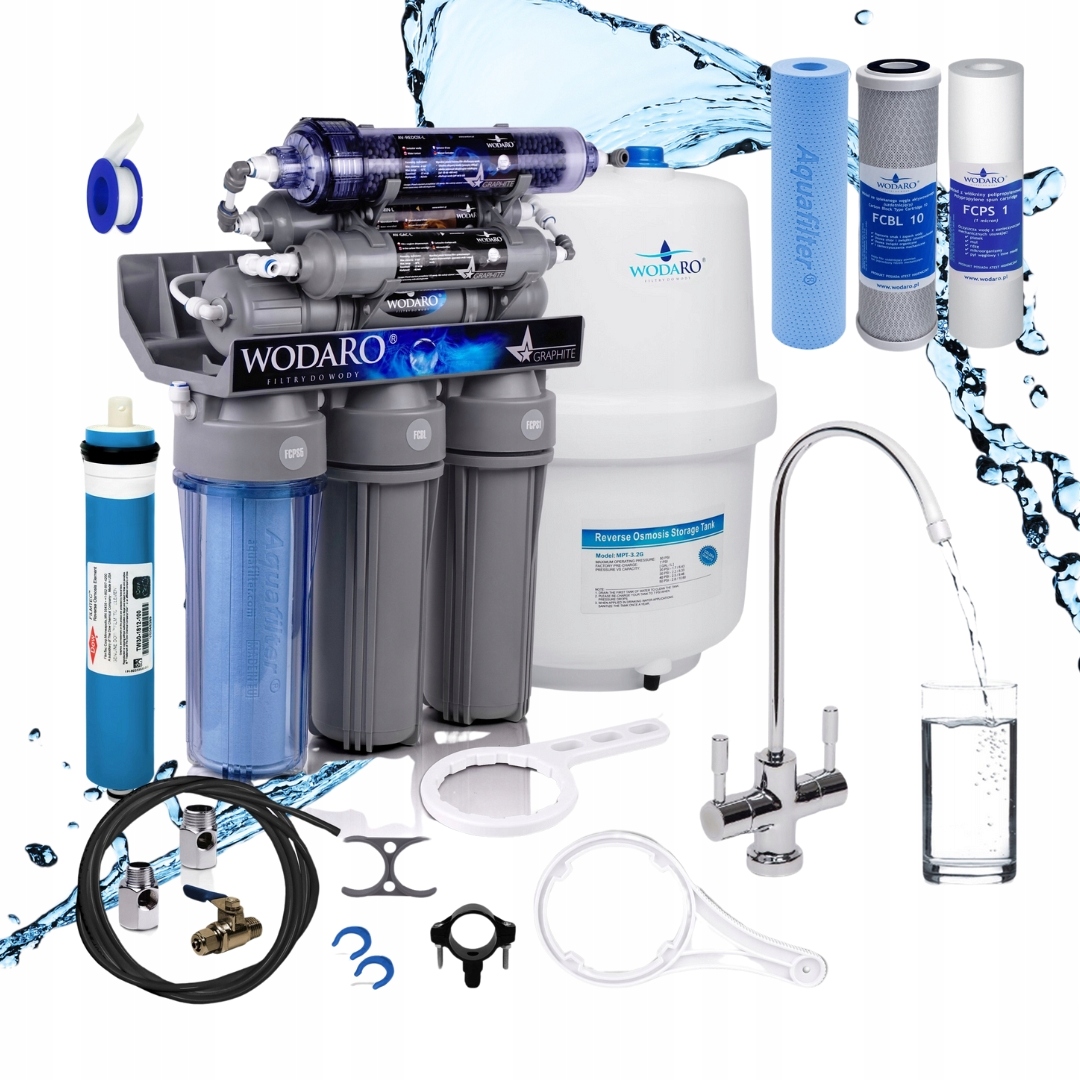 Filtr do vody pod dřez RO7 Reverzní Osmoza Wodaro Systém pod Dřez