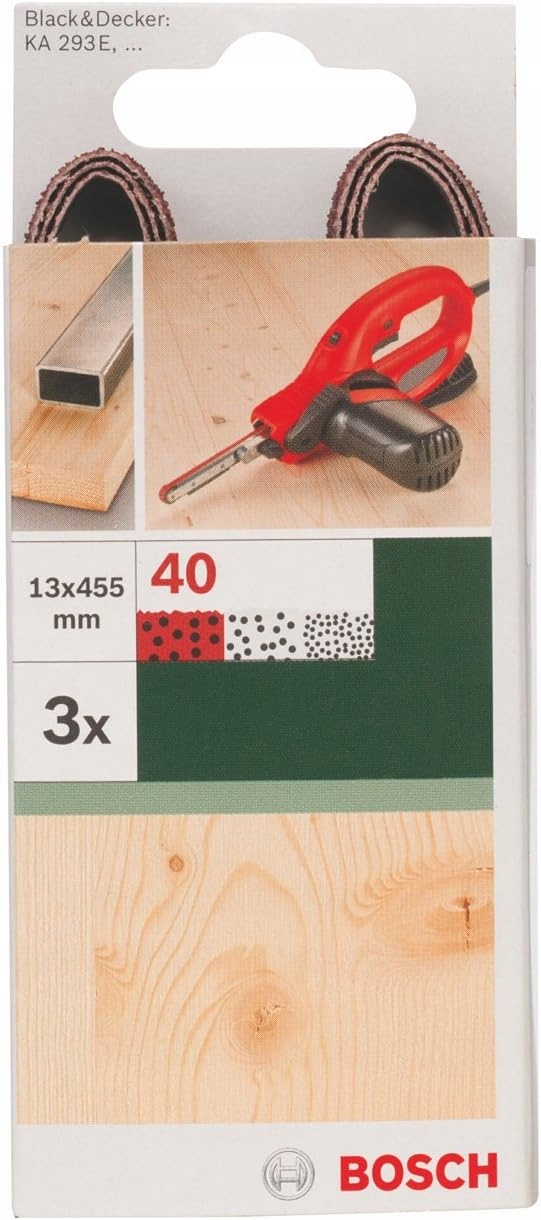 Papier Ścierny Bosch Taśma 13 x 455 MM P40 3 Sztuki