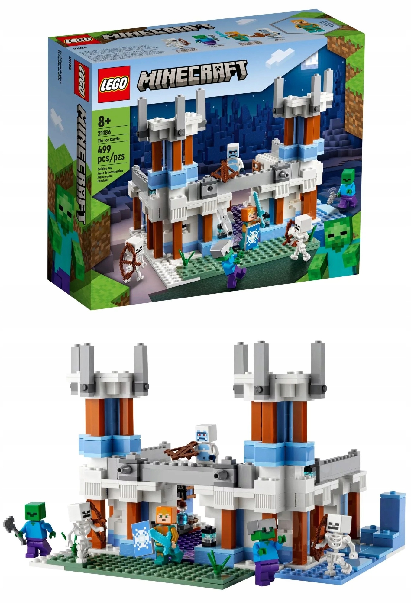 

Lego Minecraft 21186 Lodowy zamek