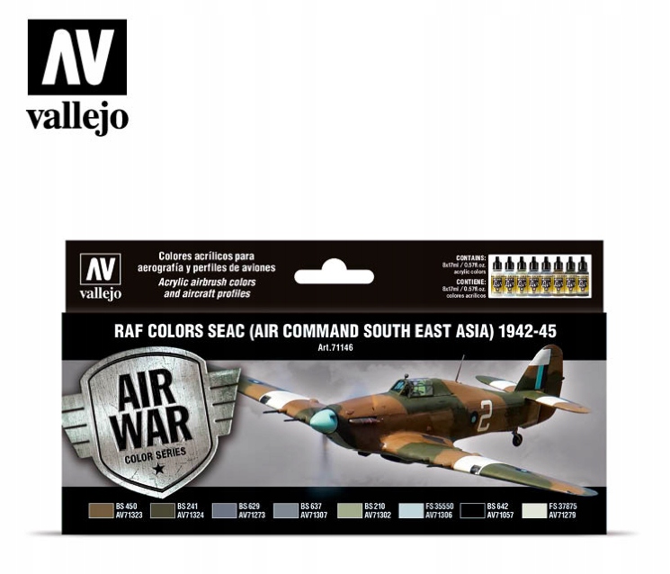 Sada Vallejo 71146 Raf Colors Seac (Air Command South East Asia) 1942-45