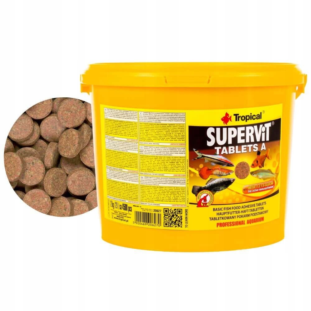 Levně Tropical Supervit Tablets A 2L 2kg Krmivo tablety