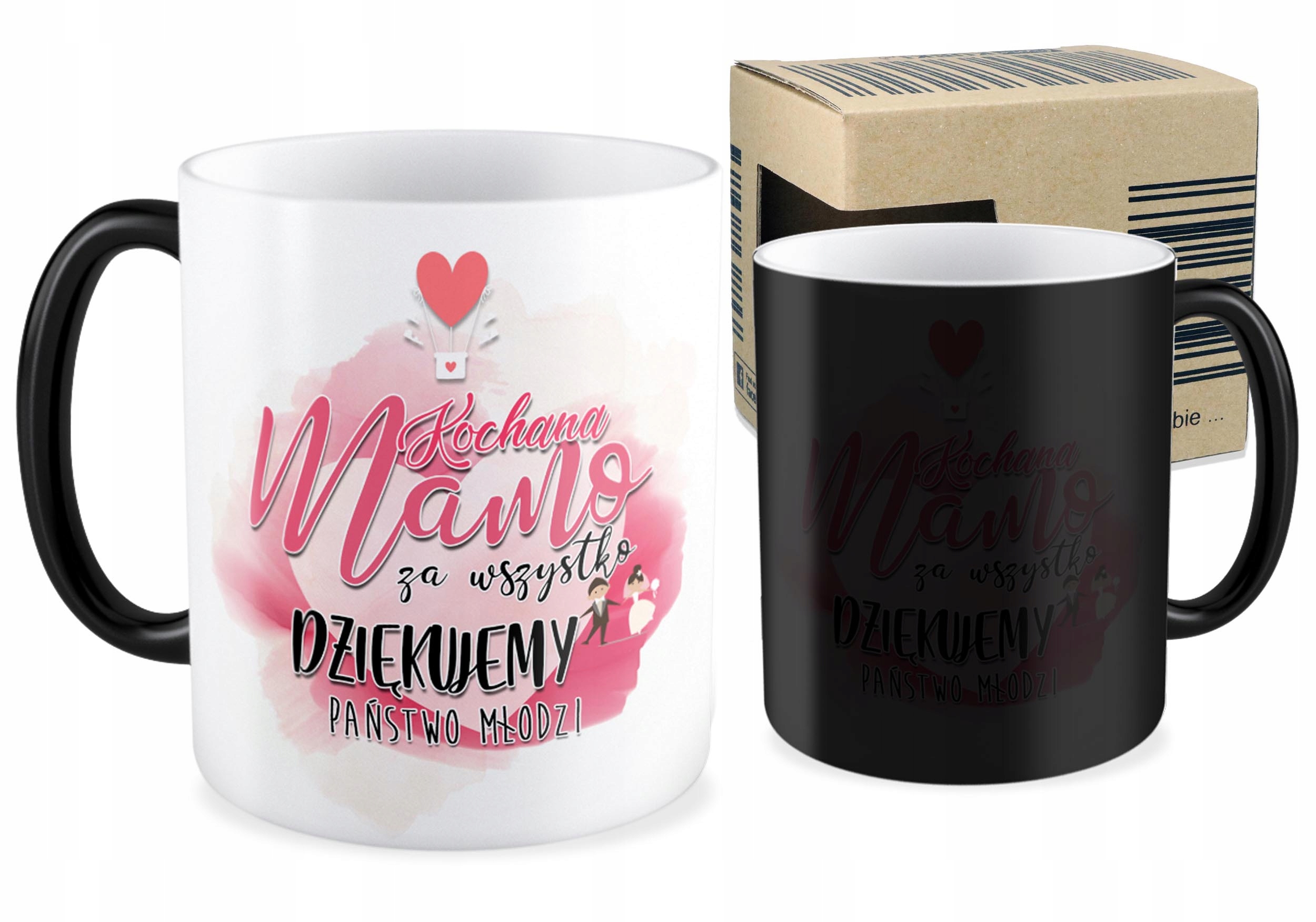 

Kubek magiczny podziękowania dla Rodziców Ślub