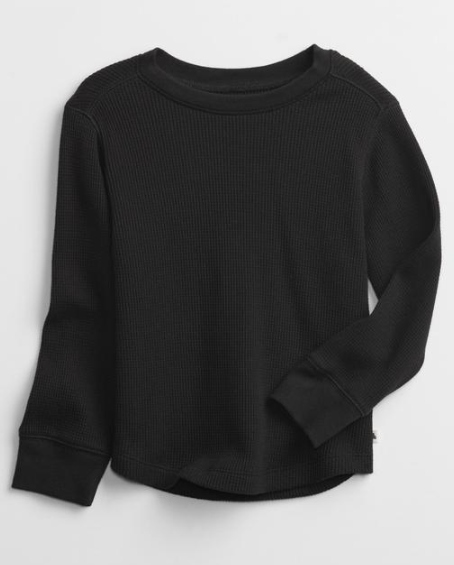 

Gap Bluzka wafle czarna roz 110 cm