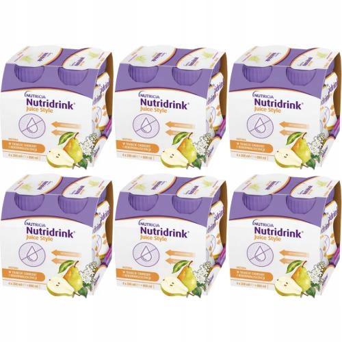 Nutridrink Juice Style Gruszka+kwiat Bzu 24 x 200ml Niedożywienie