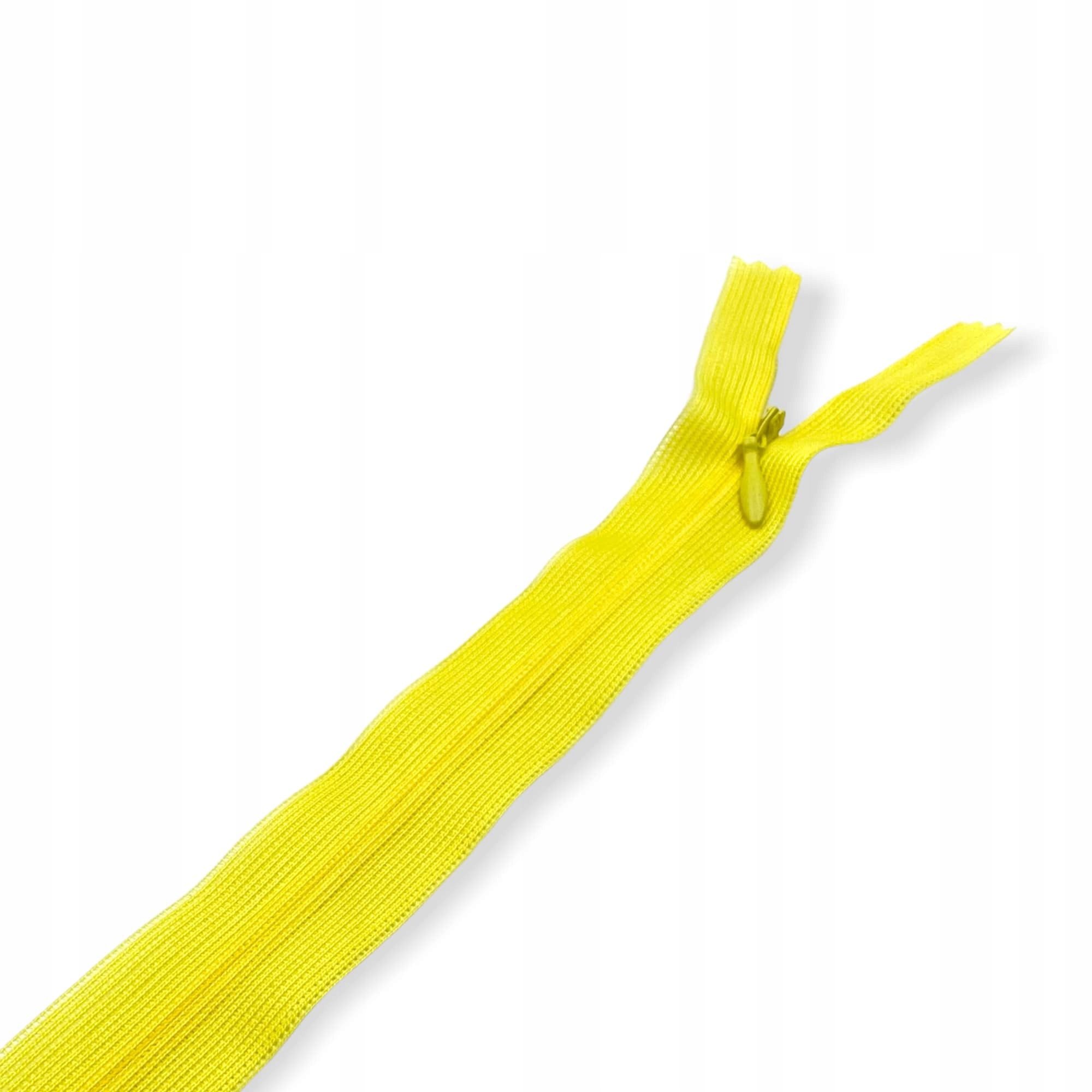 Zamek kryty nierozdzielczy Alpha żółty 50cm