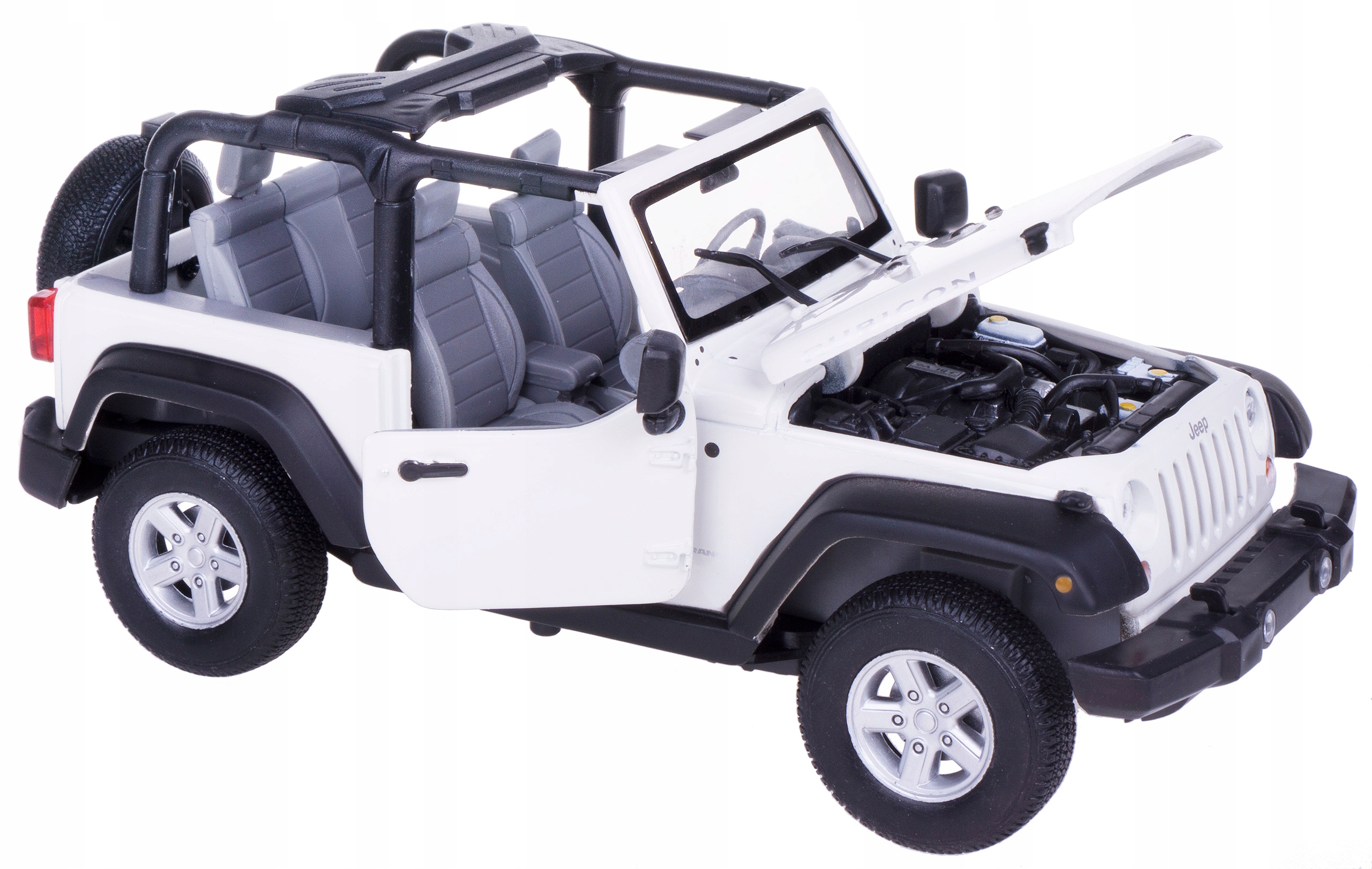 2007 Jeep Wrangler Model Kov Welly 1:24 Bílá