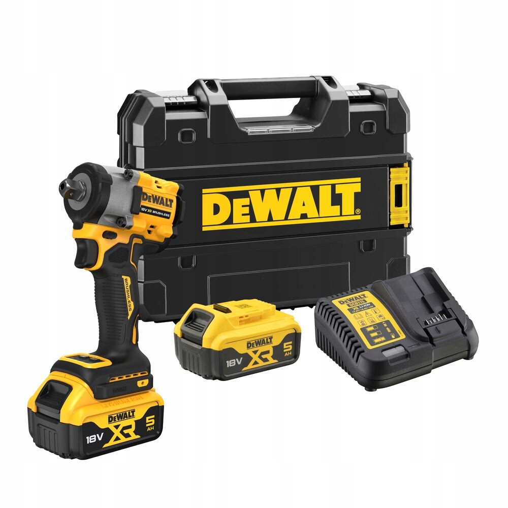 rázový uťahovák 1/2" 406 Nm, 18V Xr, DeWalt [DCF922P2T-QW] 2x5,0Ah