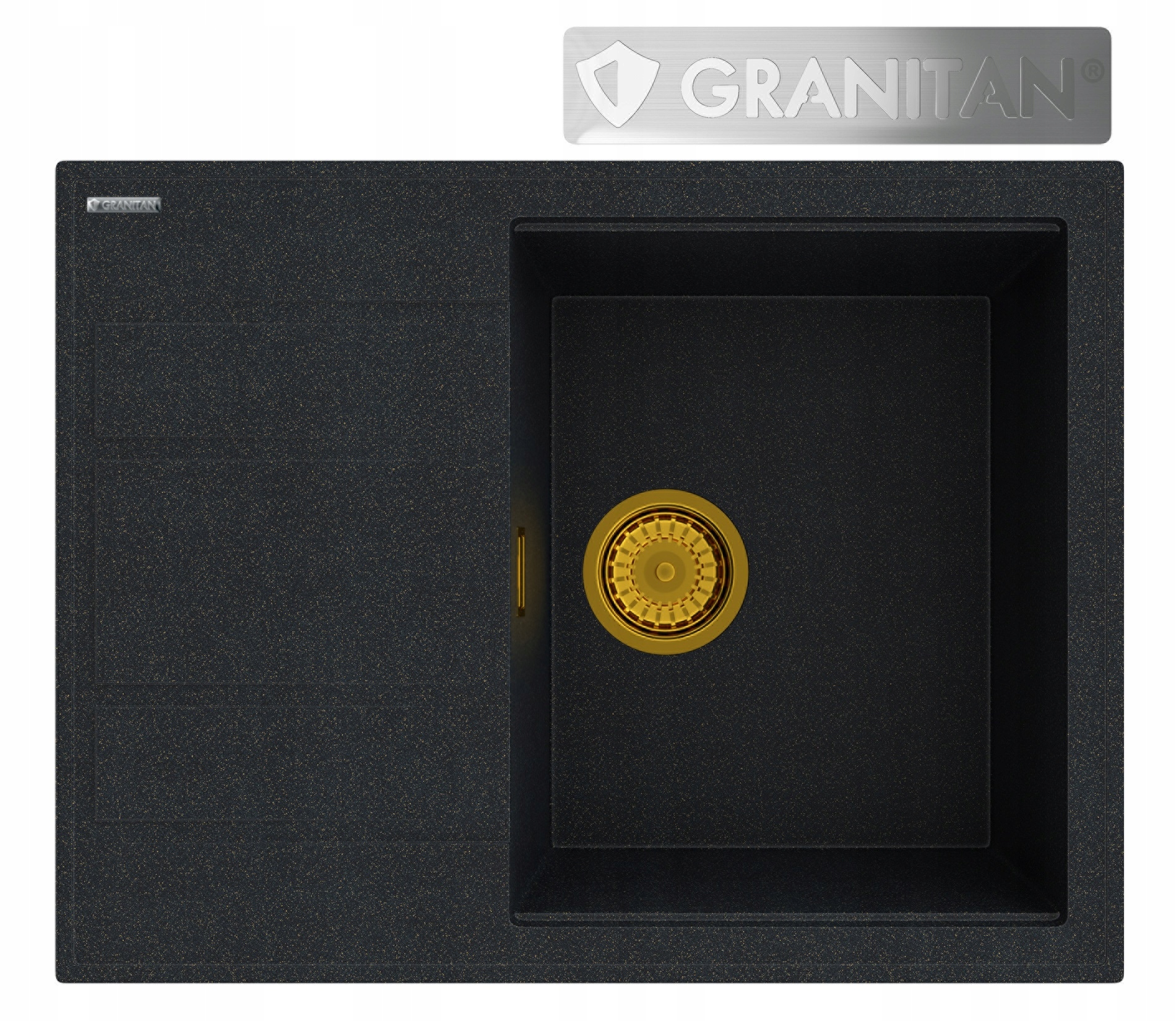 Granitový Drez S Odkvapkávačom, Zlatý Sifón Lugo