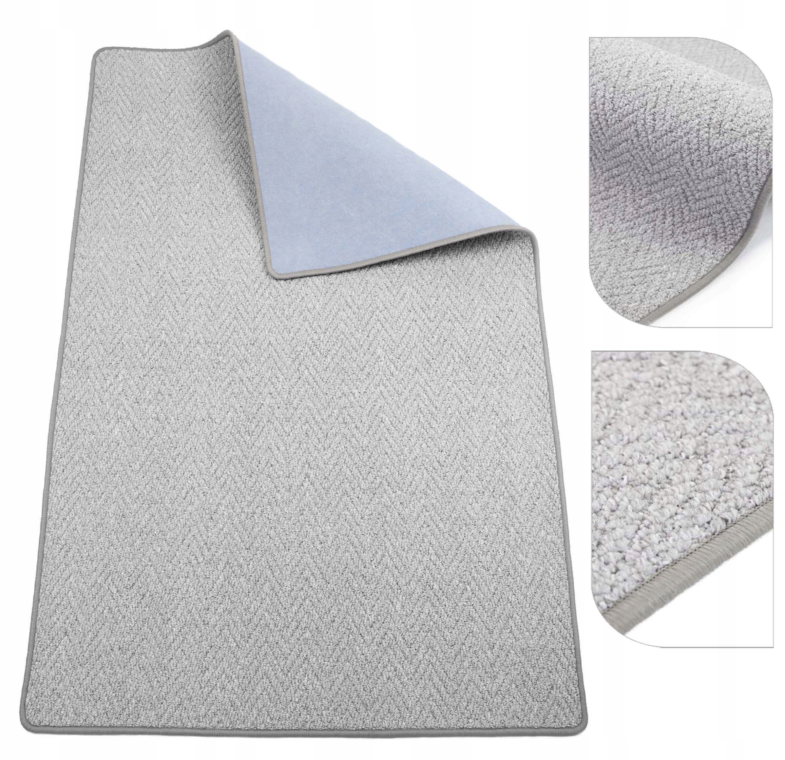 100 x 300 cm Koberec Do Obývacího Pokoje Módní Jemná Jedle Šedý Hampton