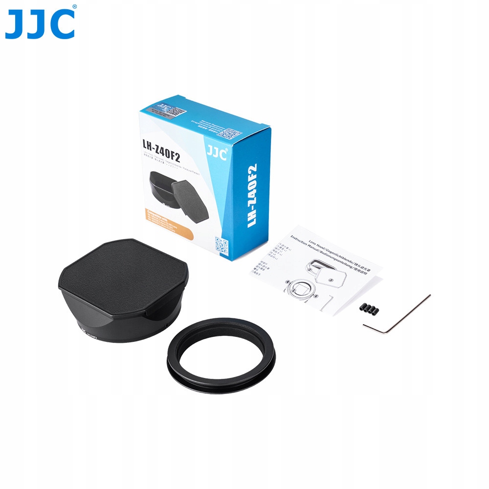 Jcc LH-Z40F2 Black sluneční clona náhrada za Nikon Nikkor Z 40mm f/2 (se)