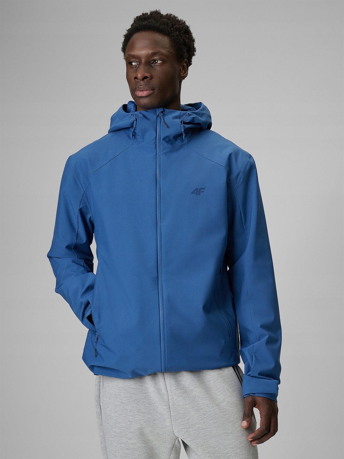 4F Pánská Přechodová Bunda Tmavě Modrá Membrána 5000 L