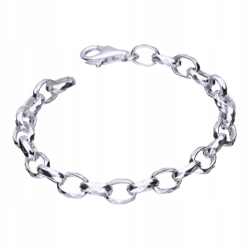 Stříbrný náramek 925 diamantové články jako dárek velké články 10,01 g