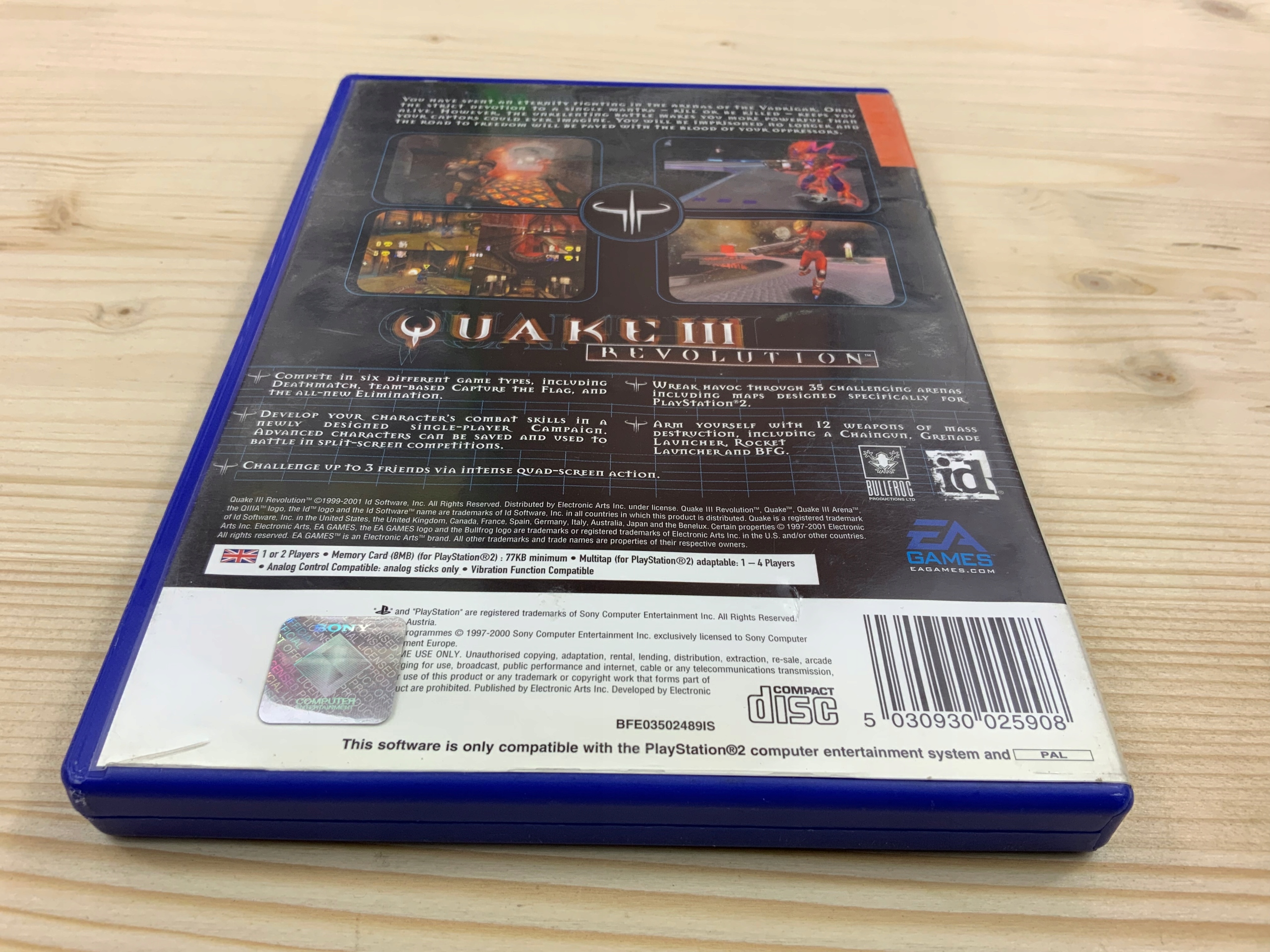 QUAKE III REVOLUTION płyta bdb ANG PS2 Producent id Software