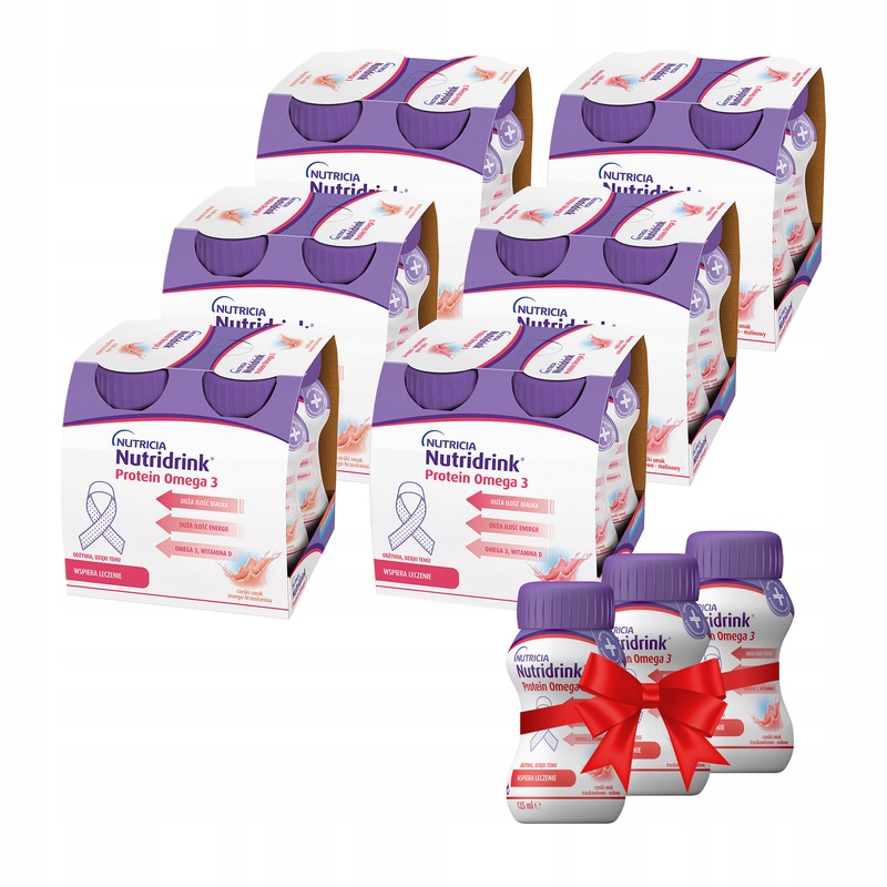 Nutridrink Protein Omega3 mix różne smaki Zestaw 24 x 125 ml Gratis!