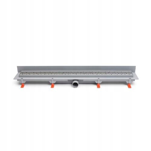 Žľab podlahový lineárny k stene 650 mm, D 40 mm, bočné, square mat, Enpro