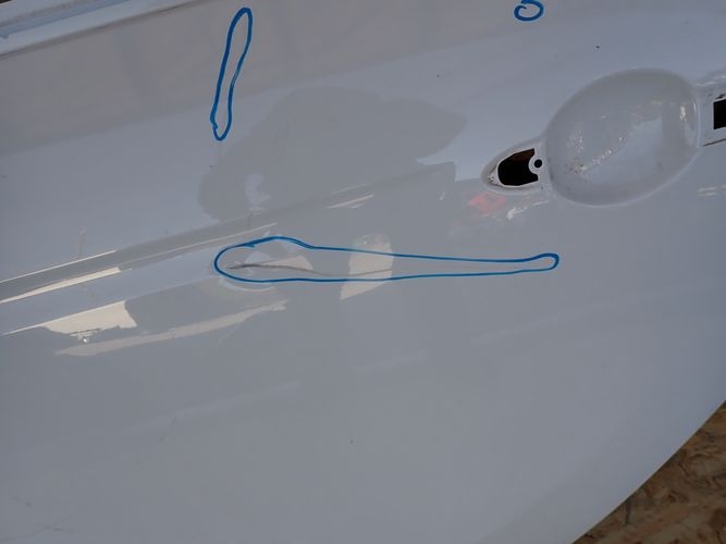 SMART 453 W453 door left rear. rear part
