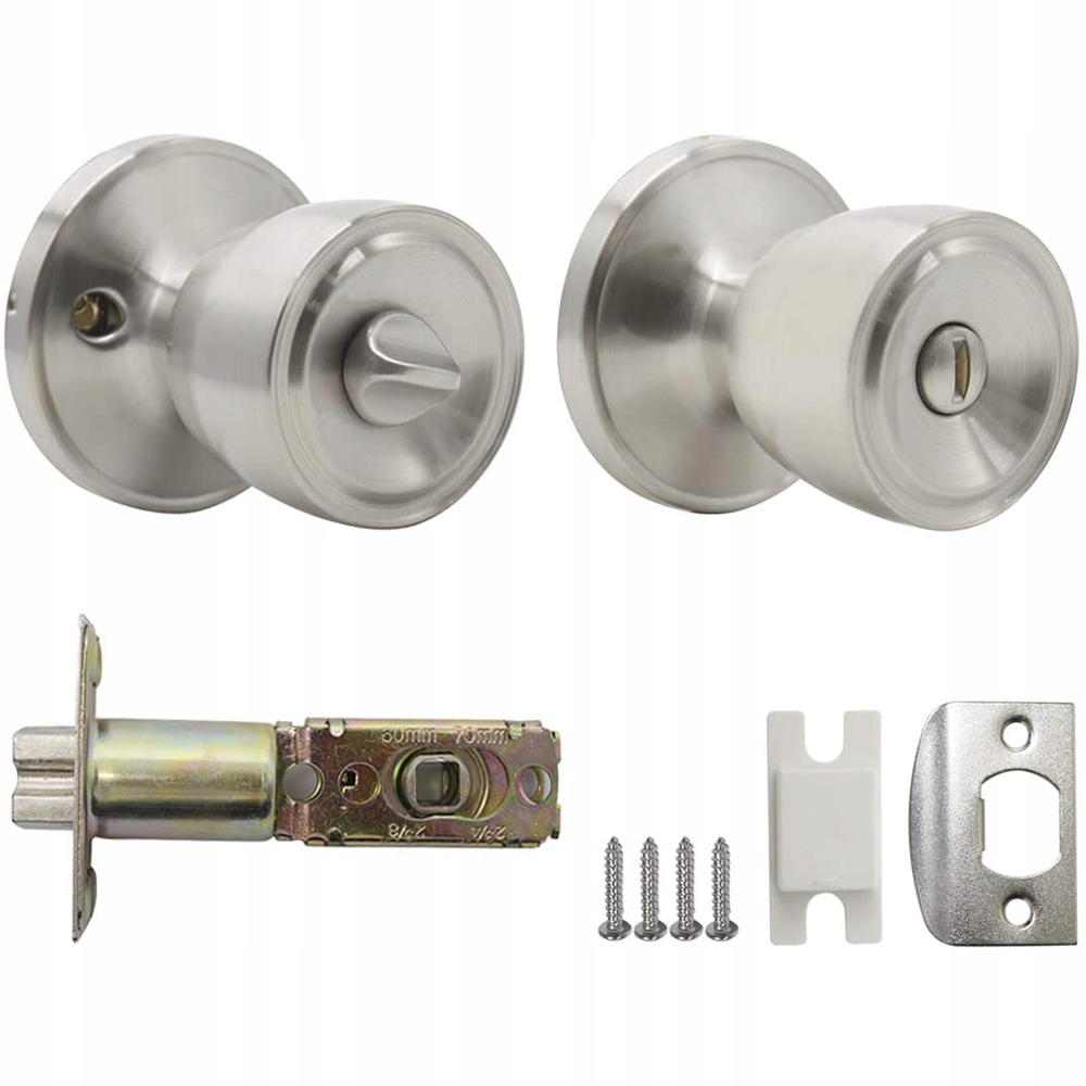 

Gałka drzwiowa z zamkiem z blokadą Stal Nierdzewna