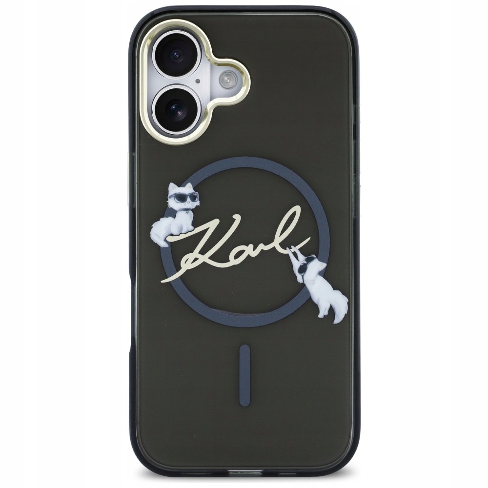 Pouzdro Karl pro iPhone 17, obal MagSafe na zadní stranu krytu Hard case cover
