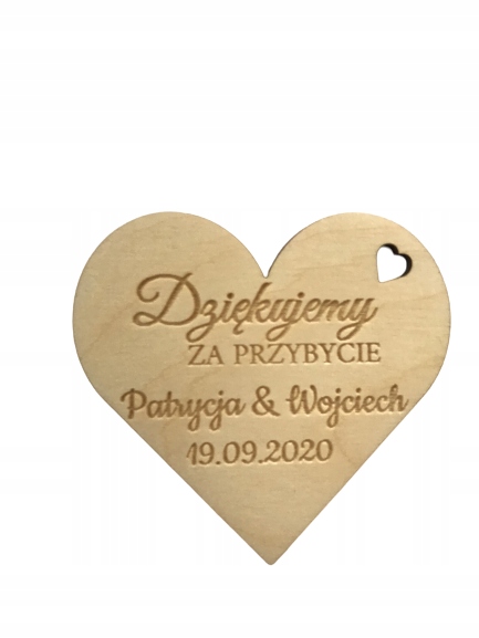 

magnes podziękowanie dla gości weselnych, ślub